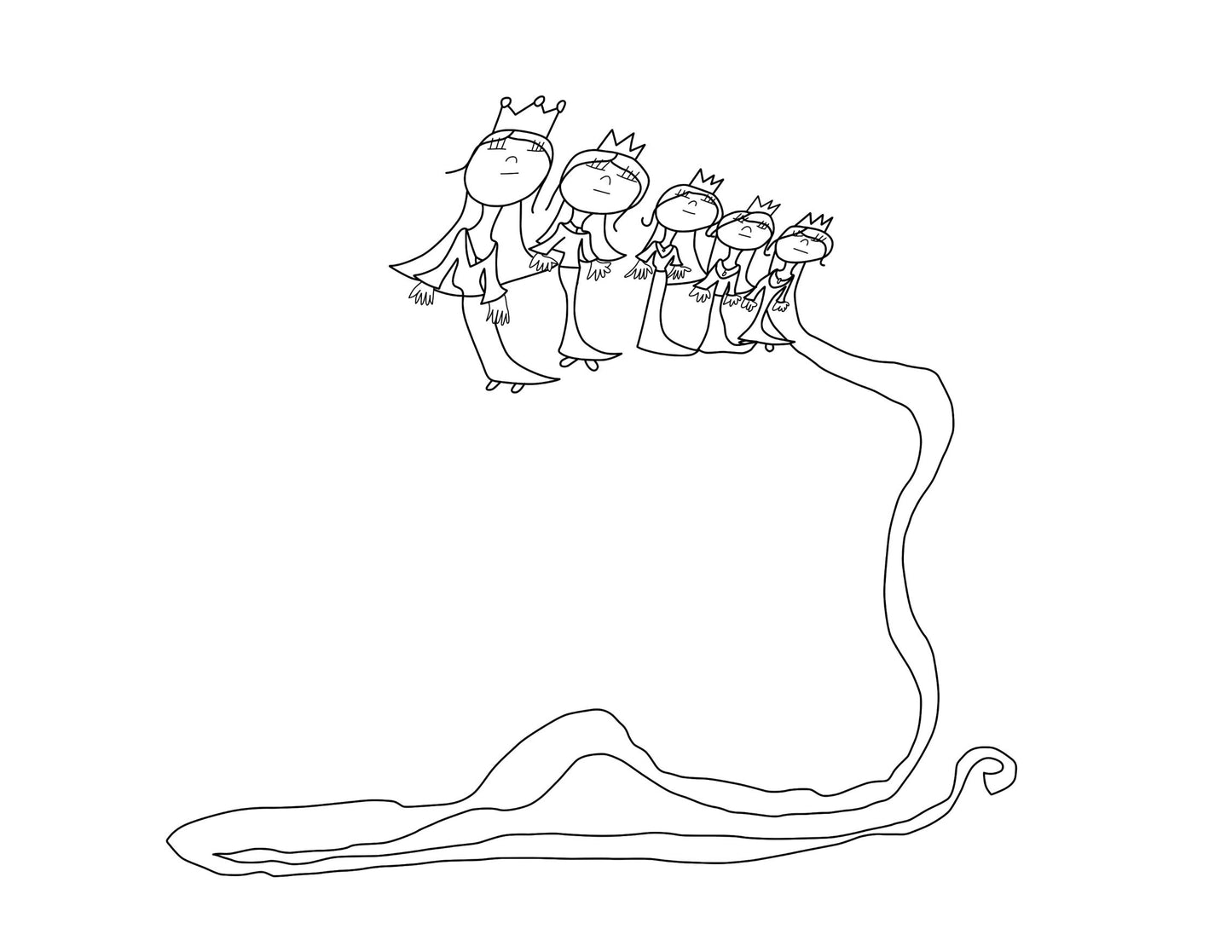 Calico Bag - 5 Princesses