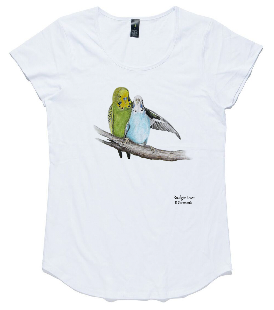 T-shirt Budgie Love – Spotted Robin