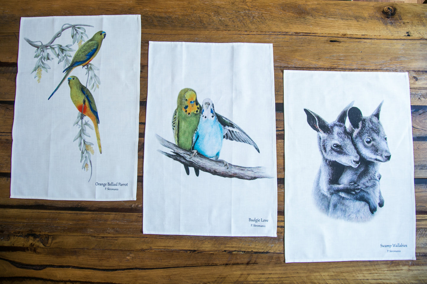 Tea Towel - Orange Bellied Parrot