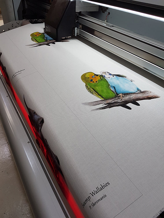 Tea Towel - Budgie Love