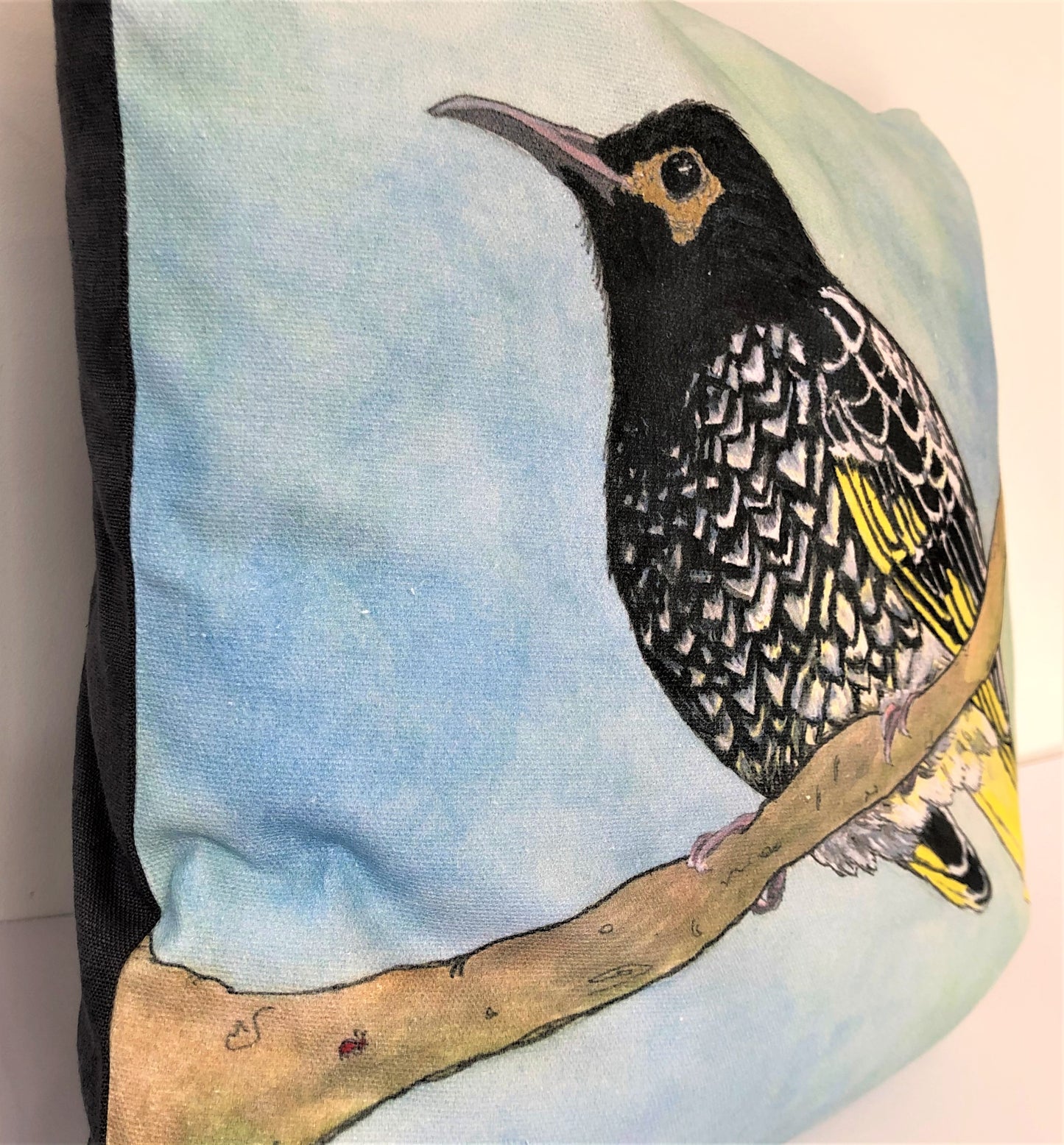 Cushion Cover - Reginald the Regent Honeyeater