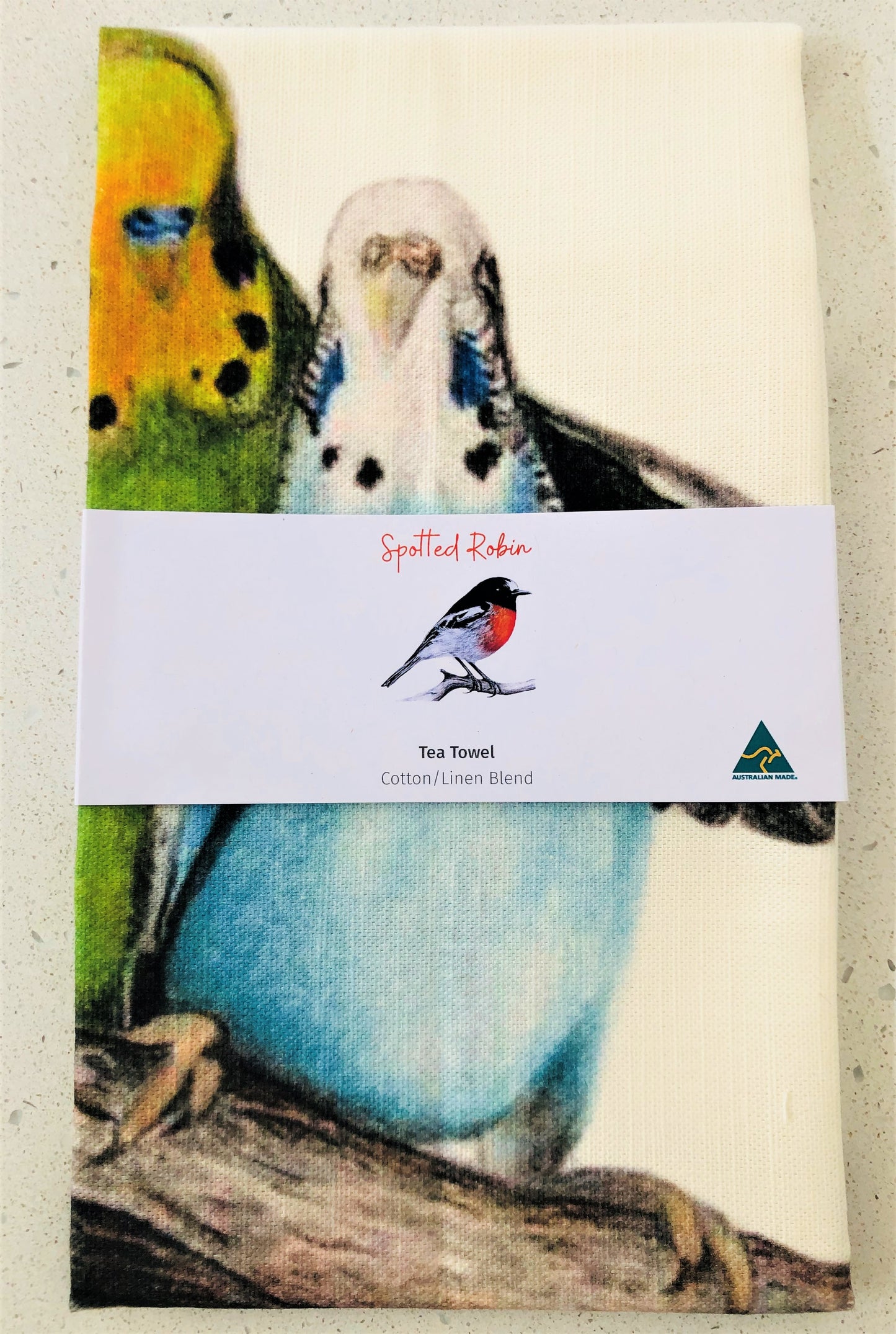 Tea Towel - Budgie Love