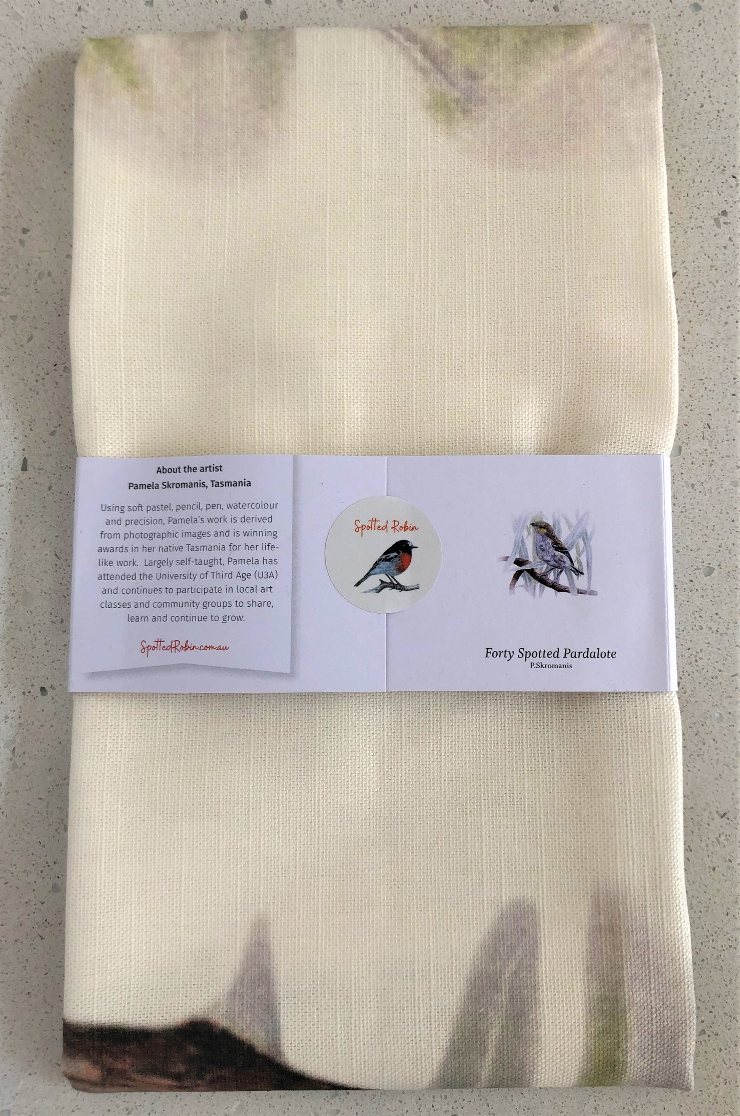 Tea Towel - Forty-Spotted Pardalote