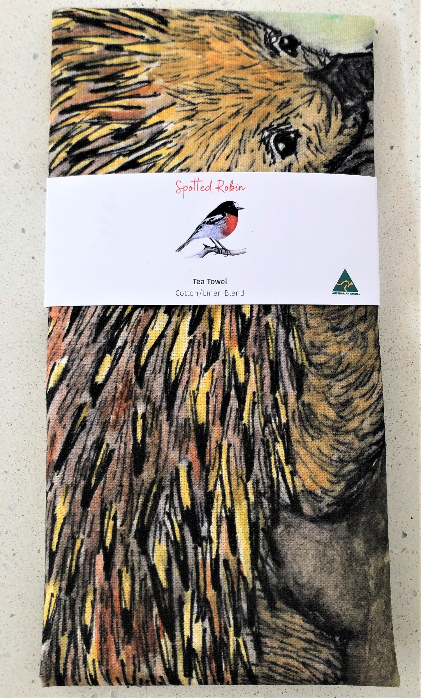 Tea Towel - Kirra the Echidna