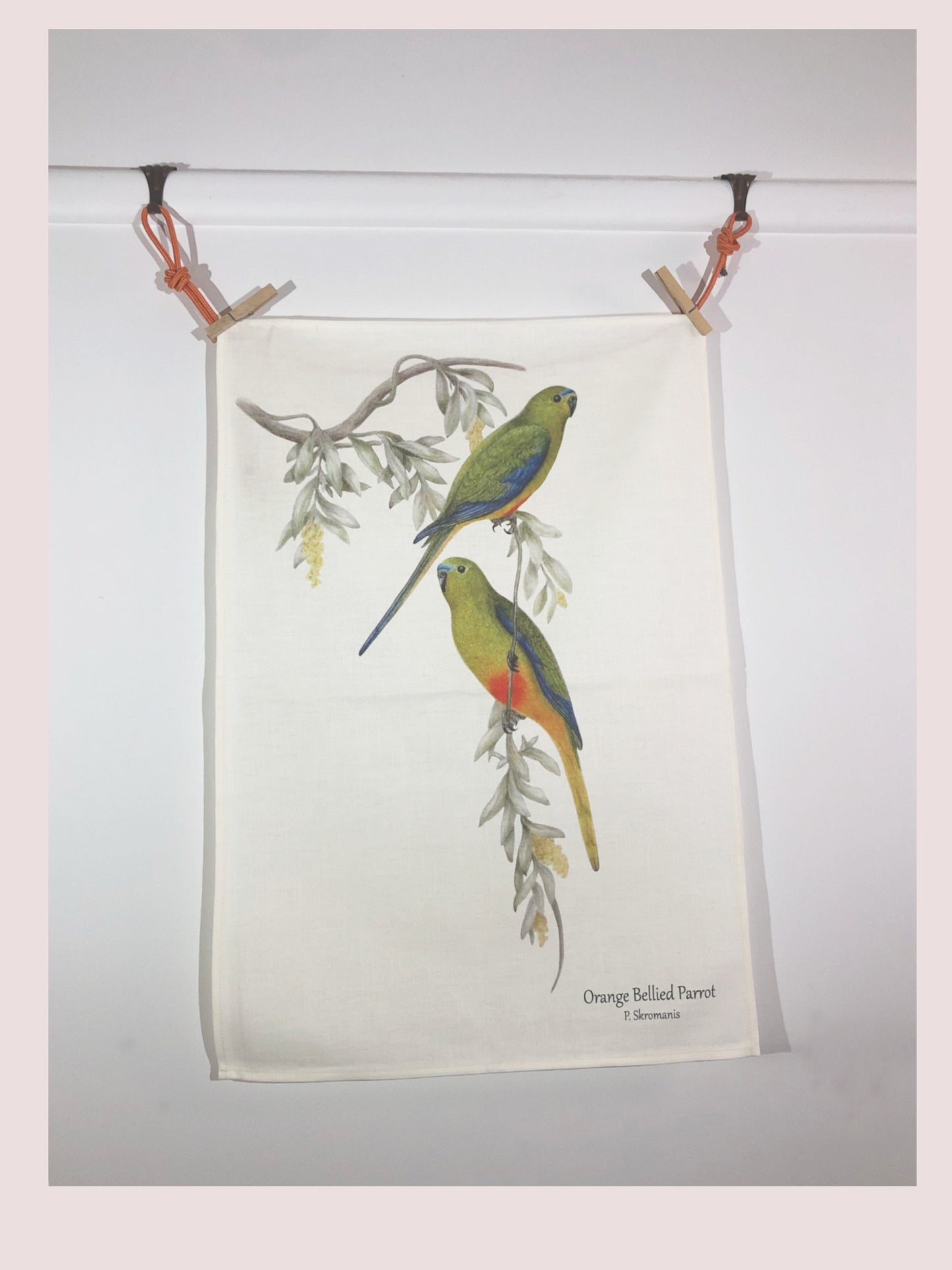 Tea Towel - Orange Bellied Parrot