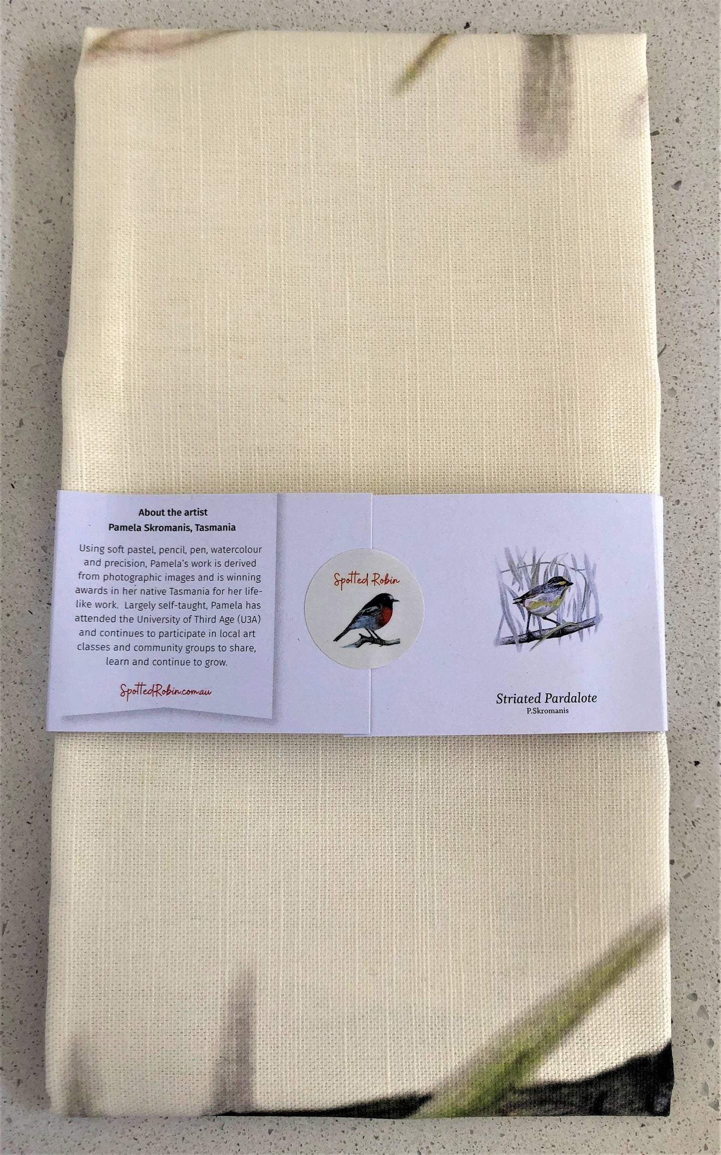 Tea Towel - Striated Pardalote
