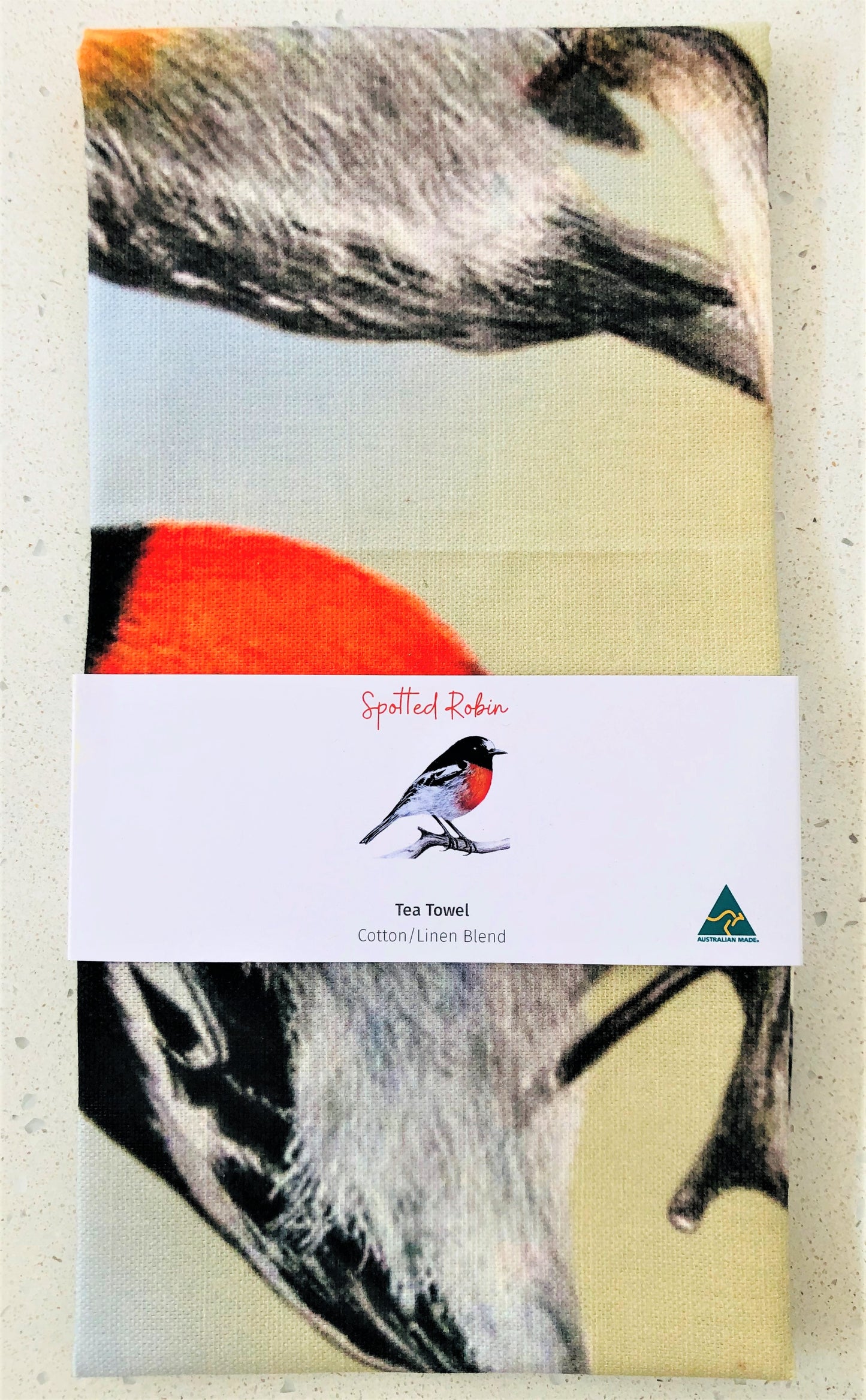 Tea Towel - Scarlet Robin Duo
