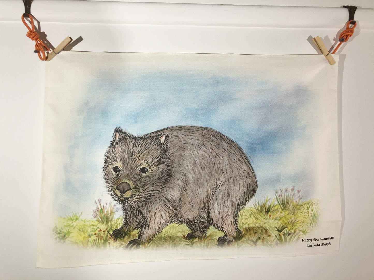 Tea Towel - Hatty the Wombat