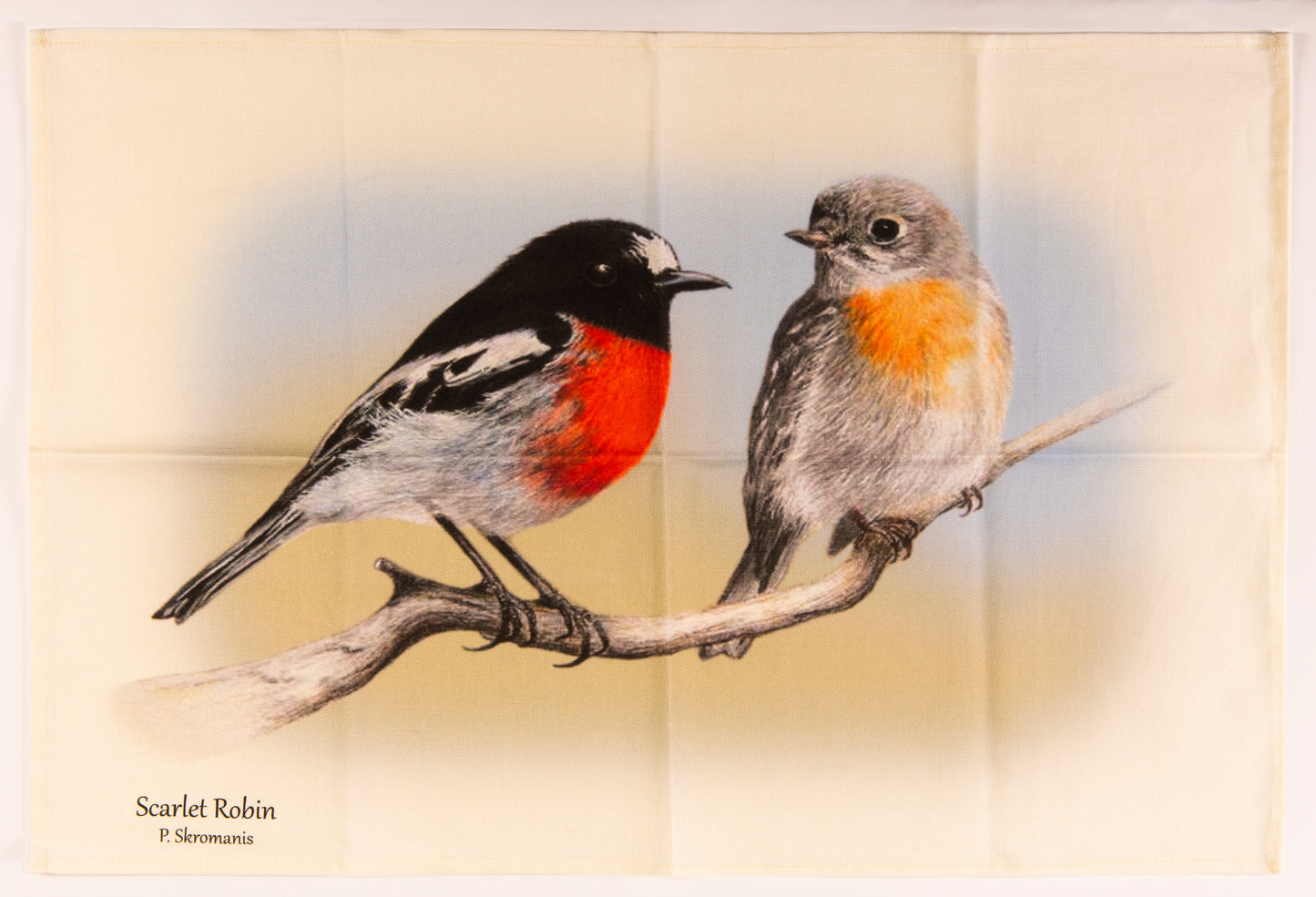 Tea Towel - Scarlet Robin Duo