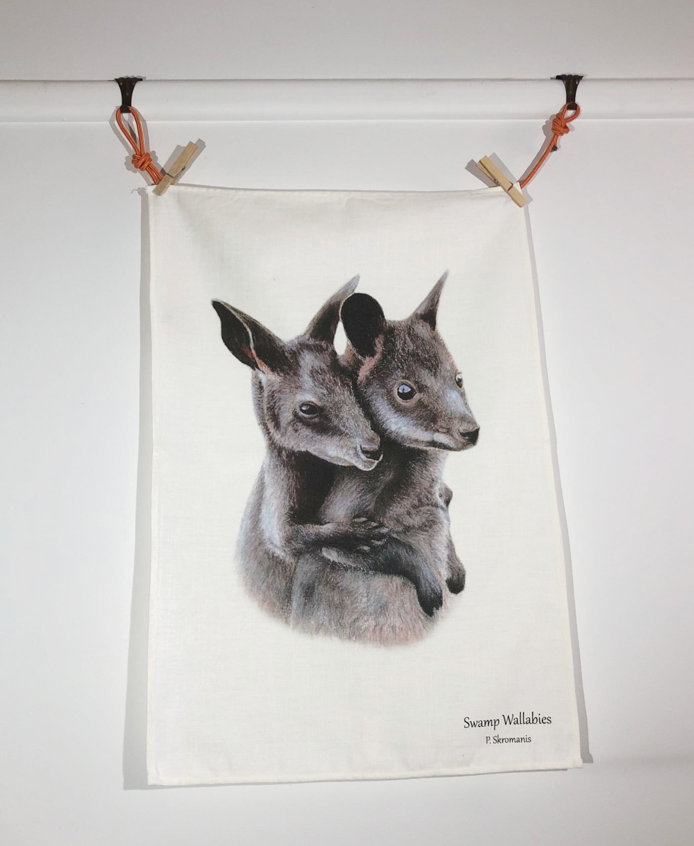 Tea Towel - Swamp Wallabies