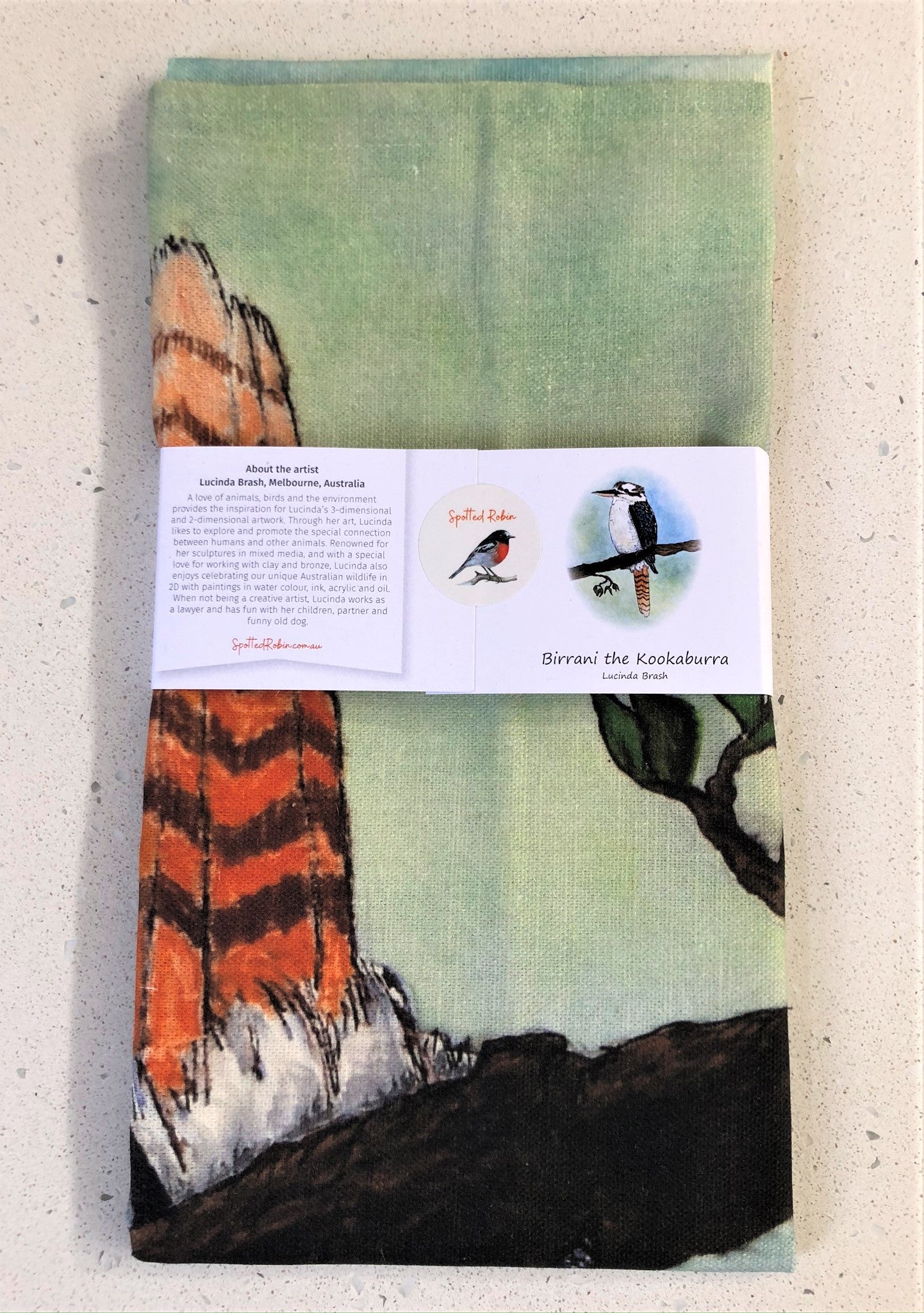 Tea Towel - Birrani the Kookaburra