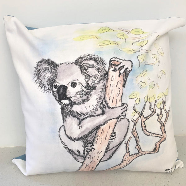 Kala the Koala image on our cushion cover.