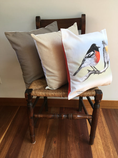 Cushion Covers - Scarlet Robin
