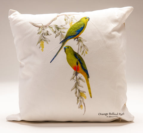 Cushion Covers - Orange Bellied Parrot