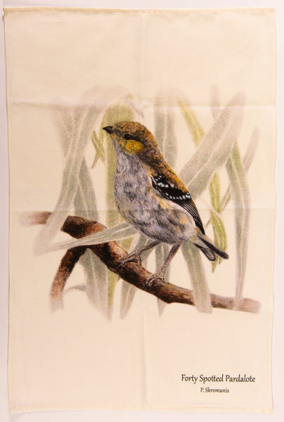 Tea Towel - Forty-Spotted Pardalote