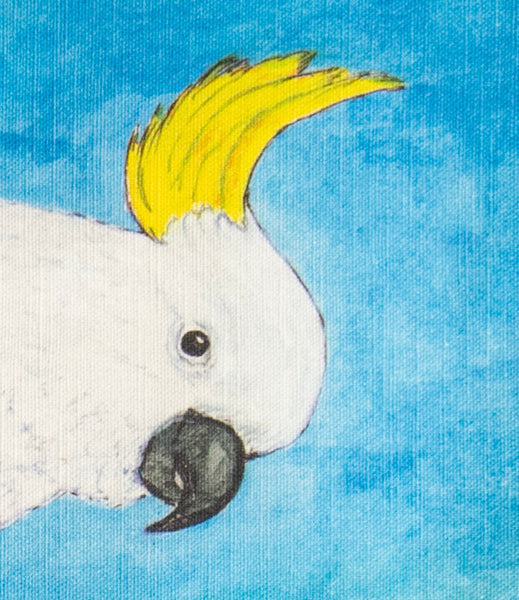 Tea Towel - Waru the Sulphur-Crested Cockatoo